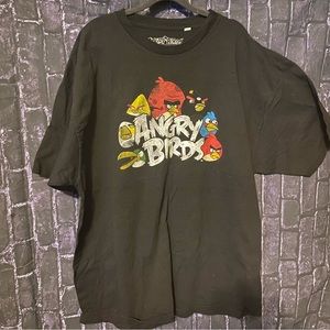 Vintage ANGRY BIRDS 2XL Graphic T-Shirt GUC Y2K